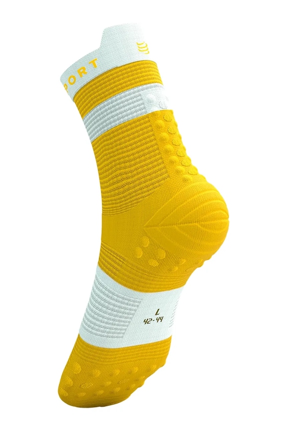 Compressport șosete Pro Racing Socks v4.0 Run High galben XU00046B