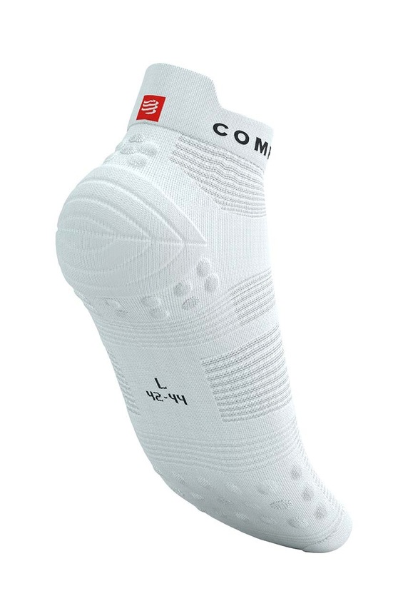 Ponožky Compressport Pro Racing Socks v4.0 Run Low XU00047B bílá