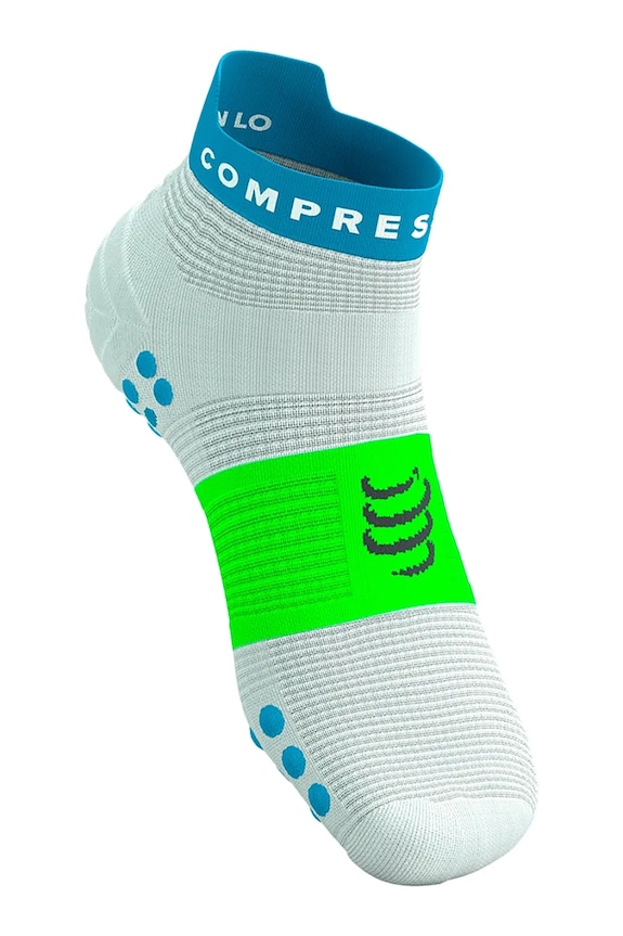 Compressport șosete Pro Racing Socks v4.0 Run Low XU00047B alb SS26