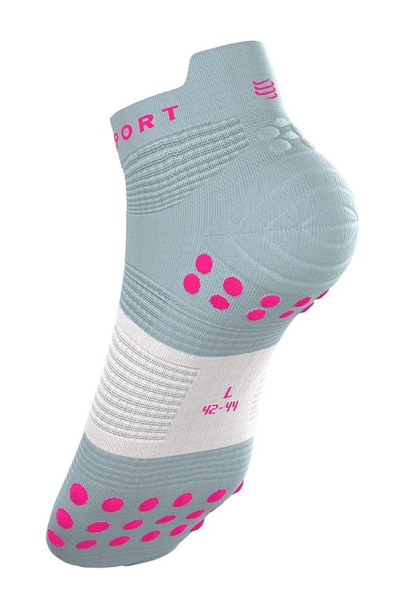 Compressport șosete Pro Racing Socks v4.0 Run Low turcoaz XU00047B