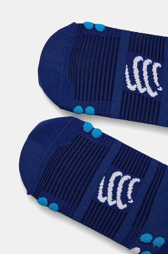 Odzież Compressport skarpetki Pro Racing Socks v4.0 Run Low XU00047B niebieski