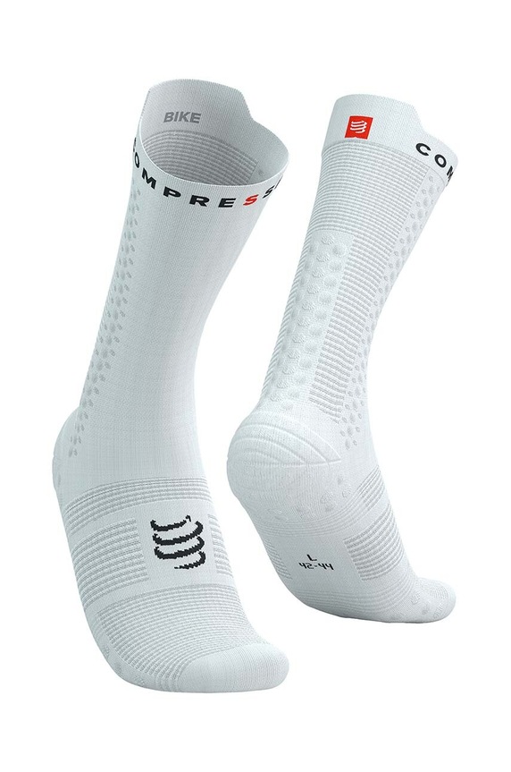 Compressport skarpetki Pro Racing Socks v4.0 Bike biały XU00049B