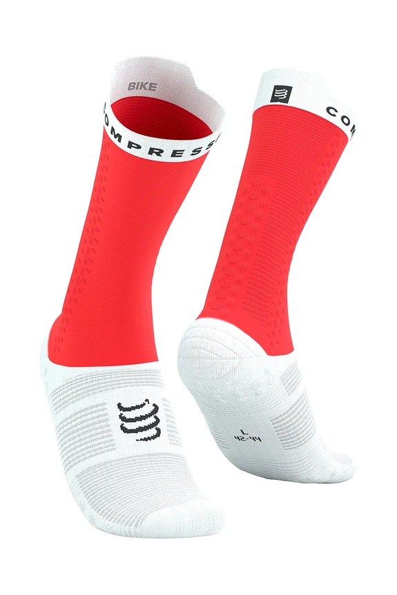 Nogavice Compressport Pro Racing Socks v4.0 Bike rdeča XU00049B