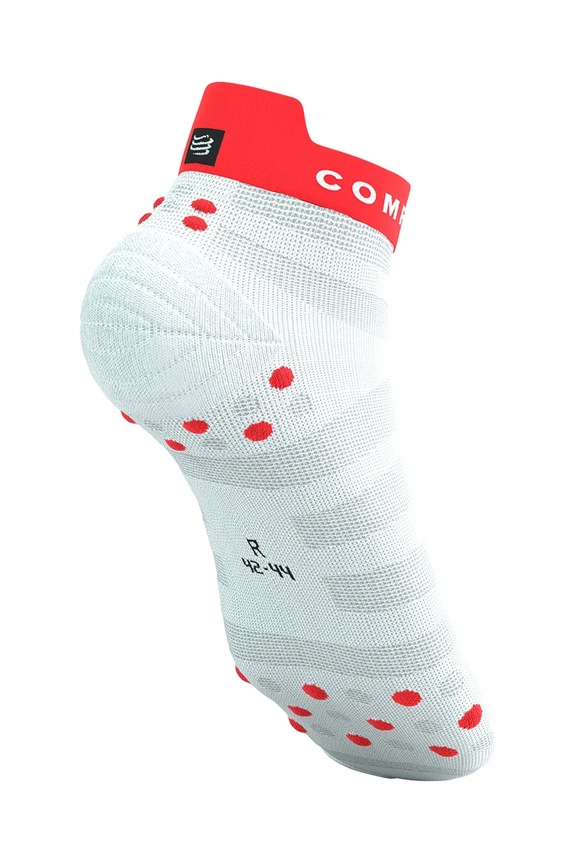 Oblečenie Ponožky Compressport Pro Racing Socks v4.0 Ultralight Run Low XU00051B biela
