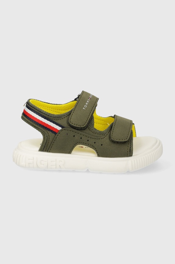 Tommy Hilfiger sandale copii sintetic verde T1B2.33424