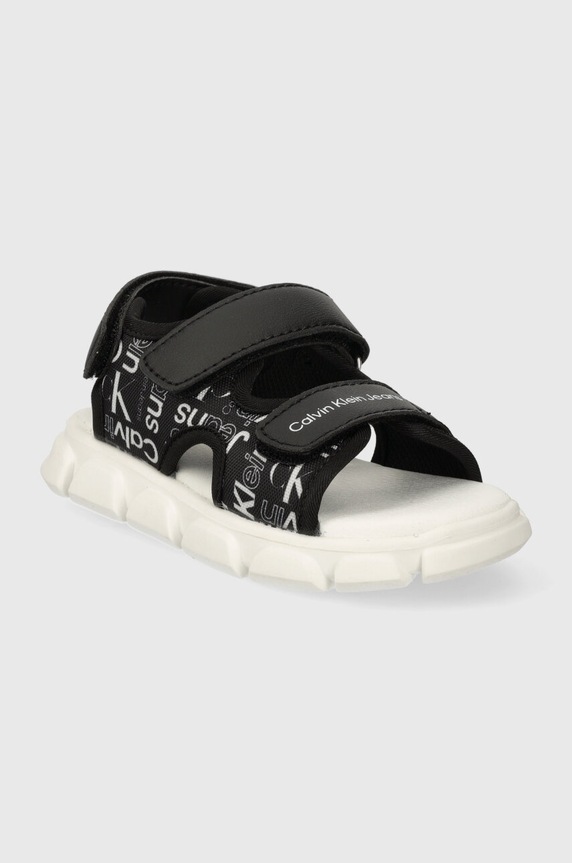 Calvin Klein Jeans sandały dziecięce V1B2.80906.24.29 czarny SS24