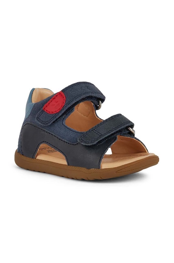 Geox sandały skórzane dziecięce SANDAL MACCHIA B454VA.0CL22.18.26 granatowy SS24