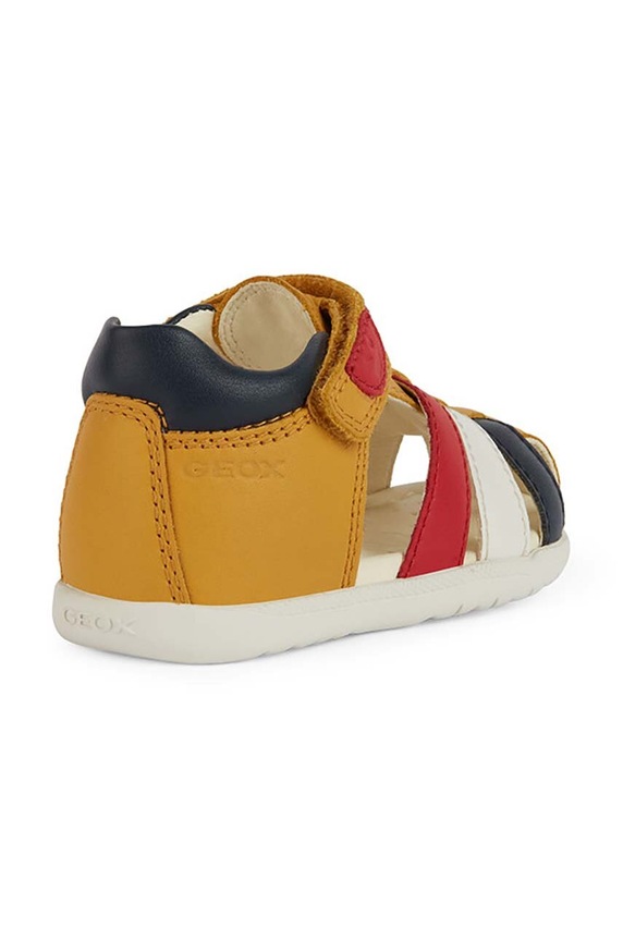 Хлопчик Дитячі шкіряні сандалі Geox SANDAL MACCHIA B254VA.085BC. жовтий