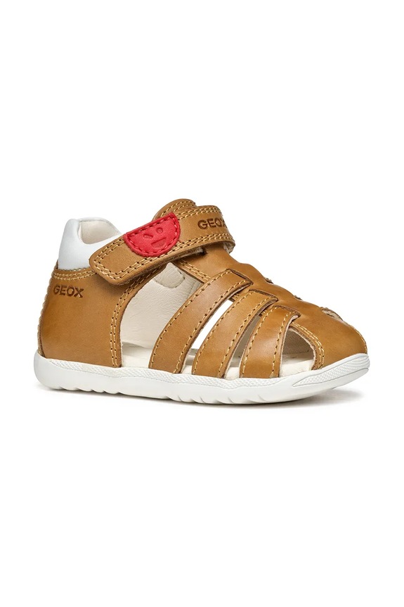 Geox sandały skórzane dziecięce SANDAL MACCHIA syntetyczny beżowy B254VA.0CL54.