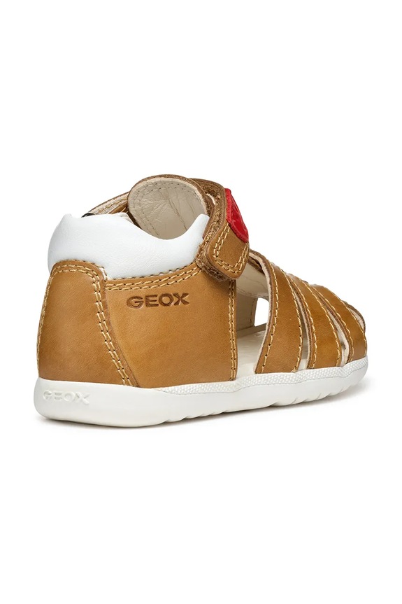 Chłopiec Geox sandały skórzane dziecięce SANDAL MACCHIA B254VA.0CL54. beżowy