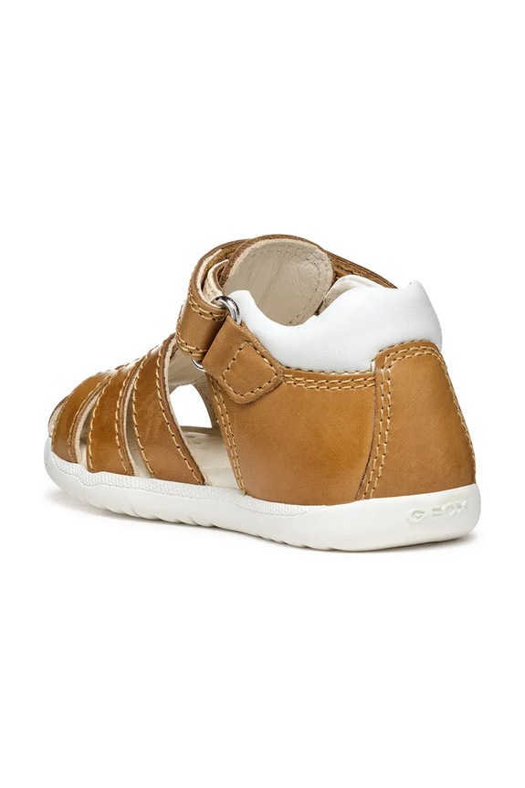 Geox sandały skórzane dziecięce SANDAL MACCHIA beżowy B254VA.0CL54.