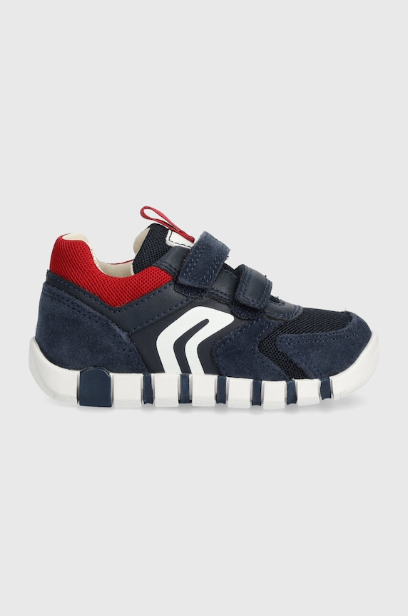 Geox scarpe IUPIDOO pelle scamosciata blu navy B3555D.02014.
