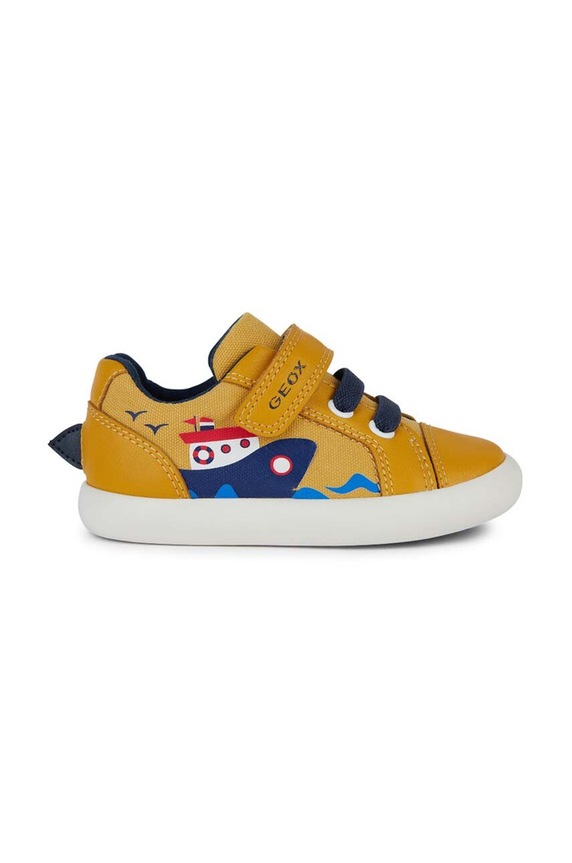 Geox sneakersy dziecięce GISLI imitacja skóry licowej żółty B451NC.01054.20.23