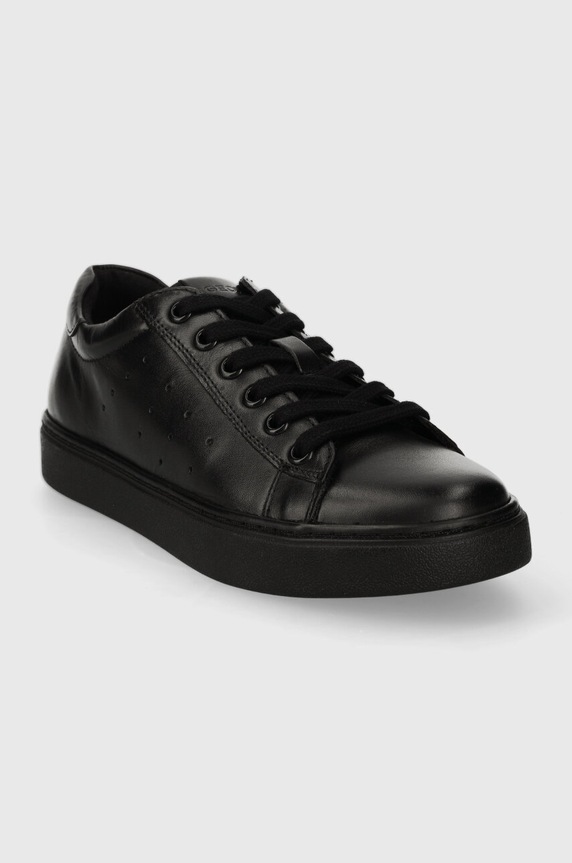 Detské kožené tenisky Geox NASHIK J45ECA.08510.28.35 čierna AW24