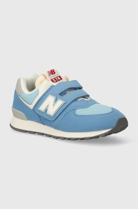 Παιδικά sneakers New Balance PV574RCA απομίμηση σουέτ μπλε PV574RCA