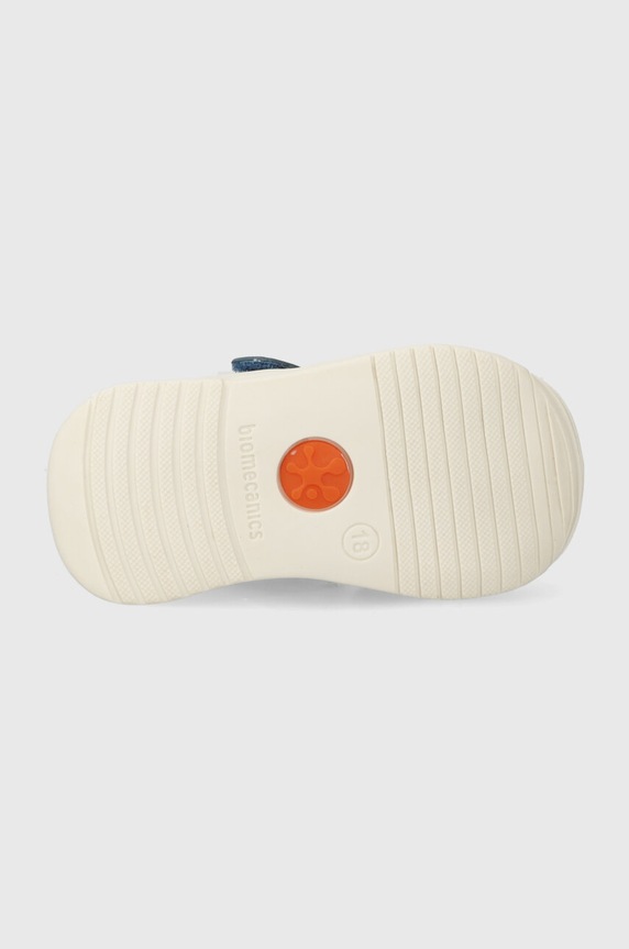 Biomecanics kapcie skórzane dziecięce 242124 niebieski