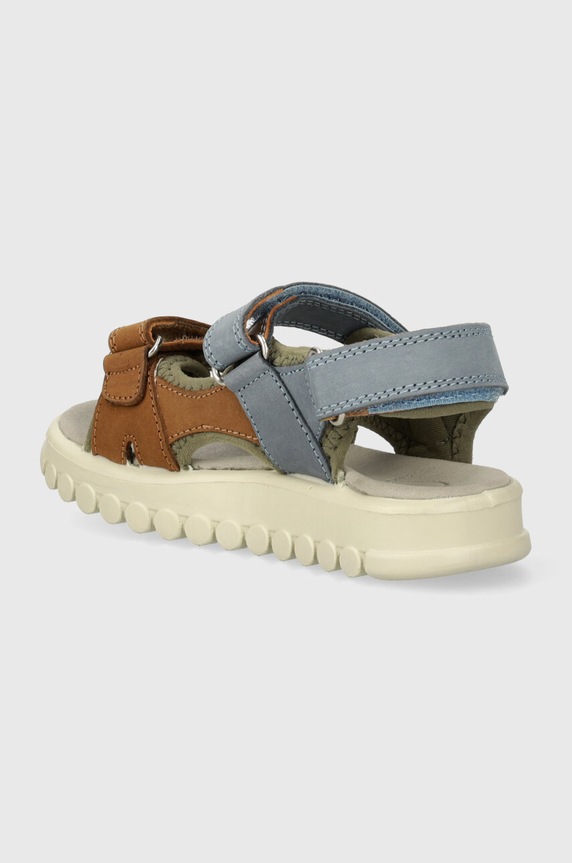 Αγορίστικα Παιδικά σανδάλια από δέρμα nubuck Shoo Pom ROLLY BOY SCRATCH Q4OBBO04.28.34 καφέ