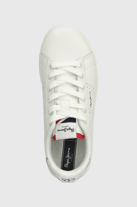 Pepe Jeans teniși din piele copii PLAYER BASIC B alb PBS00001