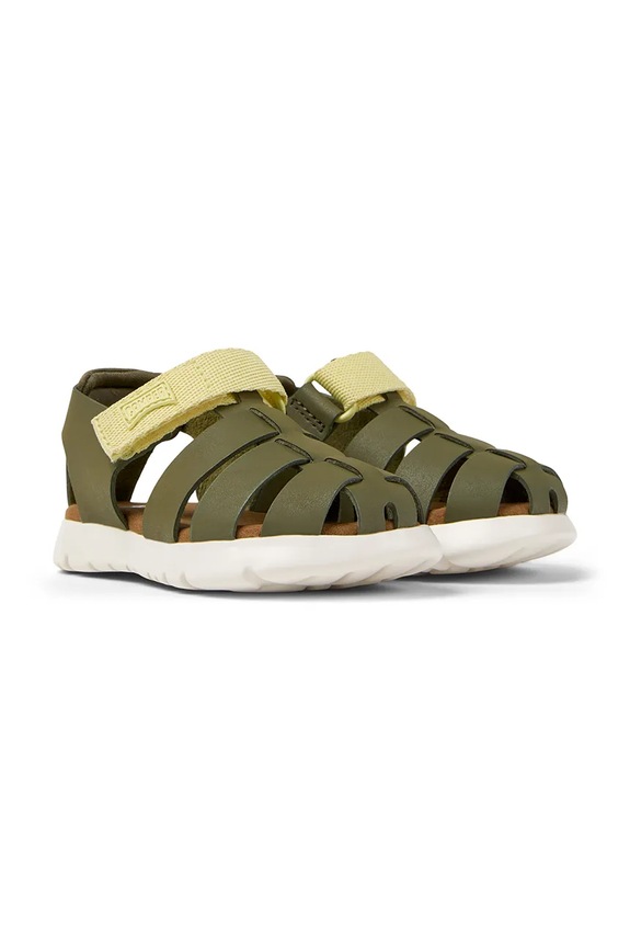 Camper sandali in pelle bambino/a K800489.K verde SS25