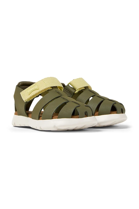 Camper sandali in pelle bambino/a K800489.K verde SS25