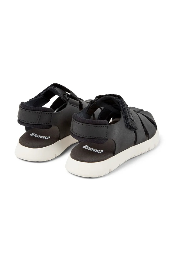 Αγορίστικα Παιδικά δερμάτινα σανδάλια Camper K800242.35.38 μαύρο