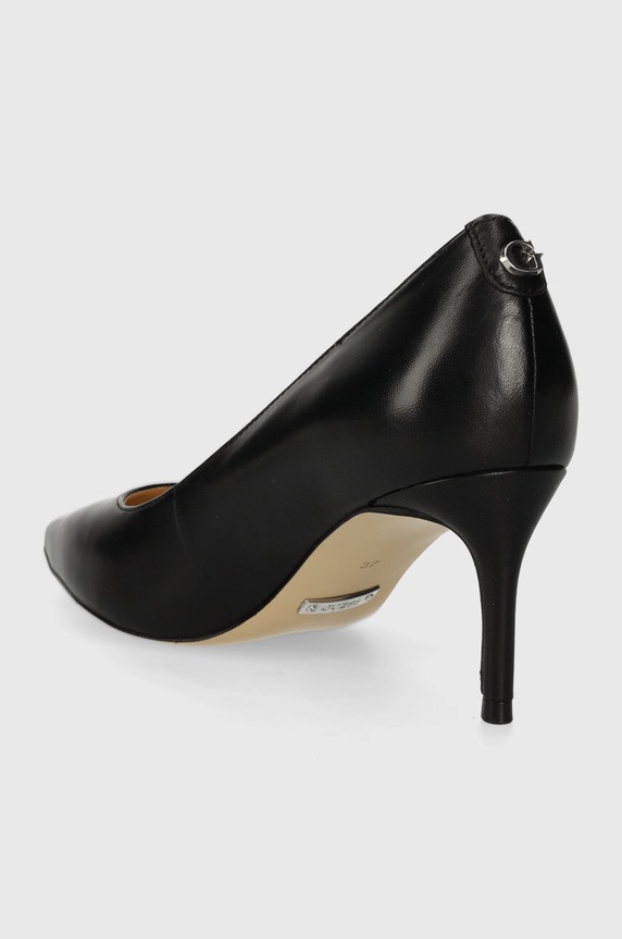 Boty Kožené lodičky Guess BRAVO4 FLPBV4.LEA08.BLACK černá