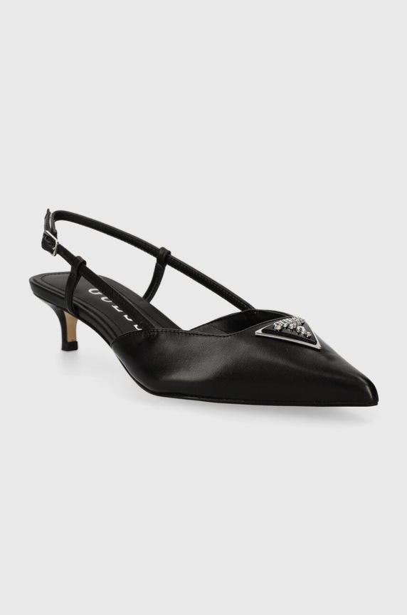 Guess szpilki skórzane JESSON FLPJES.LEA05.BLACK czarny SS24