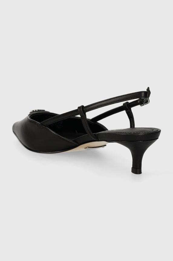 Obuwie Guess szpilki skórzane JESSON FLPJES.LEA05.BLACK czarny