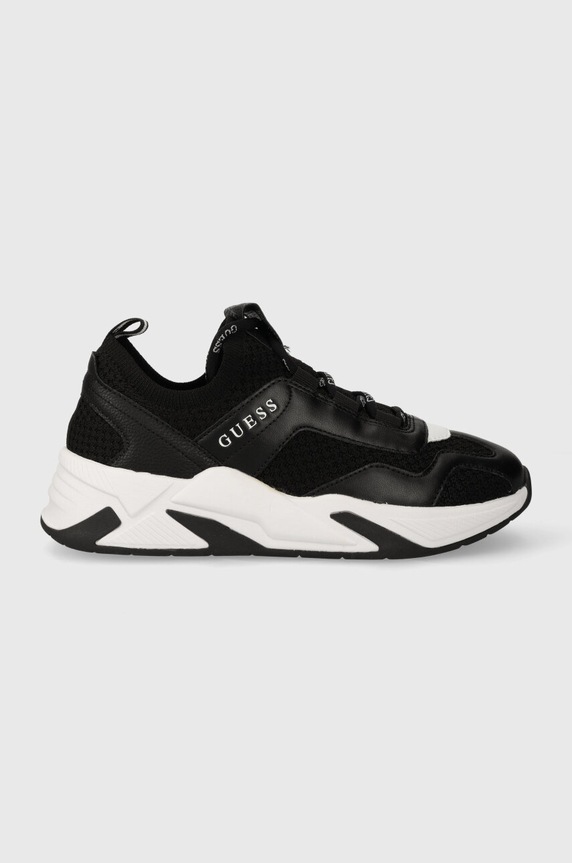 Tenisky Guess GENIVER2 imitace kůže černá FLPGE2.FAB12.BLACK