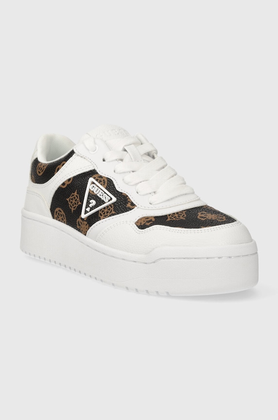 Guess sneakersy MIRAM2 FLPMI2.FAL12.WHIBR biały SS24