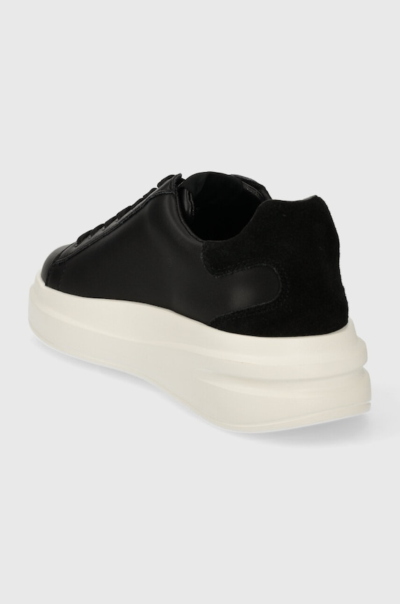 Cipők Guess bőr sportcipő ELBINA FLPVIB.SUE12.BLACK fekete