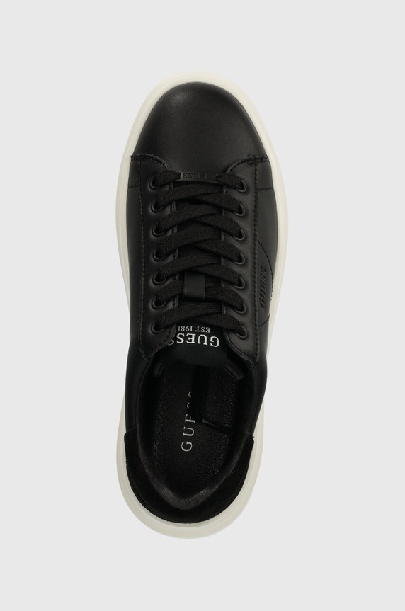 Guess bőr sportcipő ELBINA fekete FLPVIB.SUE12.BLACK