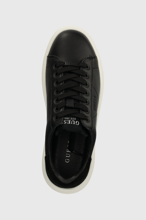 Guess bőr sportcipő ELBINA fekete FLPVIB.SUE12.BLACK