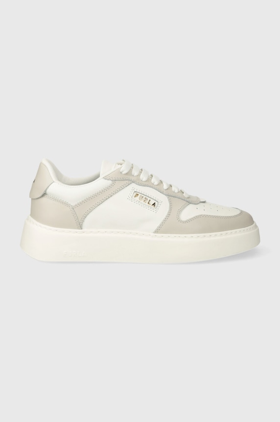Furla sneakersy skórzane Sport platforma biały YH60SPT.BX2752.2865S