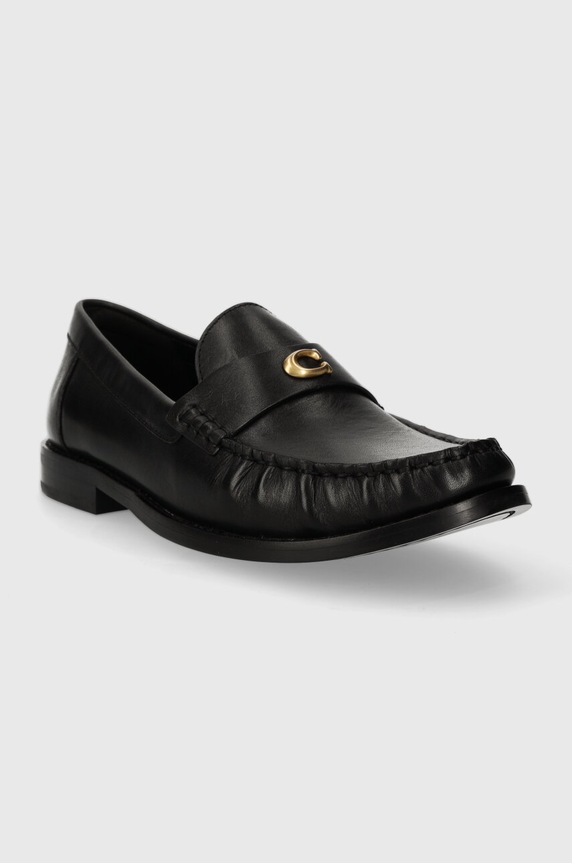 Kožené mokasíny Coach Jolene CK017.BLK černá SS24