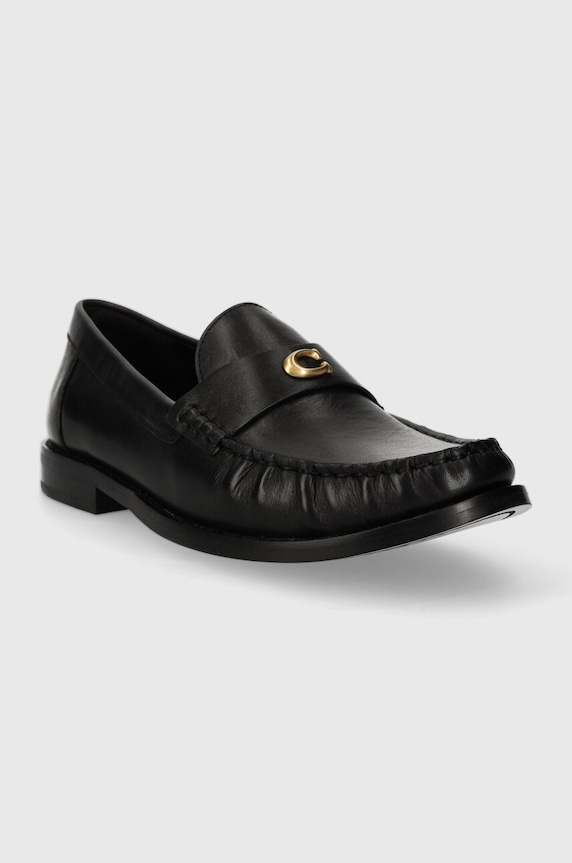 Kožené mokasíny Coach Jolene CK017.BLK černá SS24