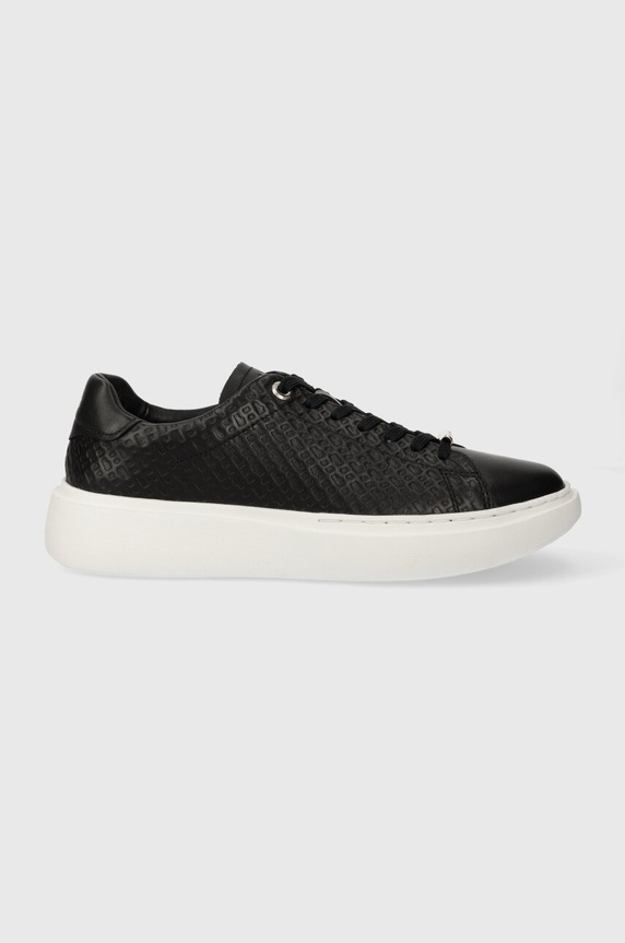 BOSS sneakersy skórzane Amber Planet friendly czarny 50513433.001