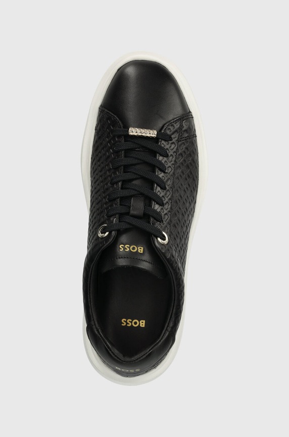 Obuwie BOSS sneakersy skórzane Amber 50513433.001 czarny
