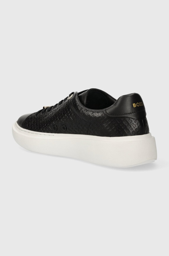 BOSS sneakersy skórzane Amber czarny 50513433.001