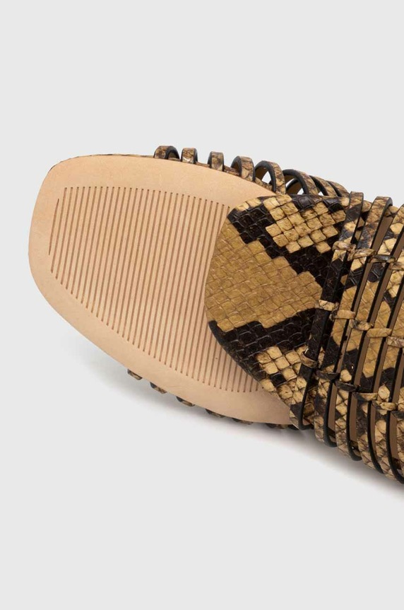 Kožené sandály Lauren Ralph Lauren Fionna 802925249001.200 béžová