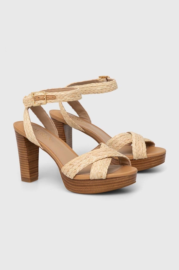 Lauren Ralph Lauren sandały Sasha 802925274001.101 beżowy SS24