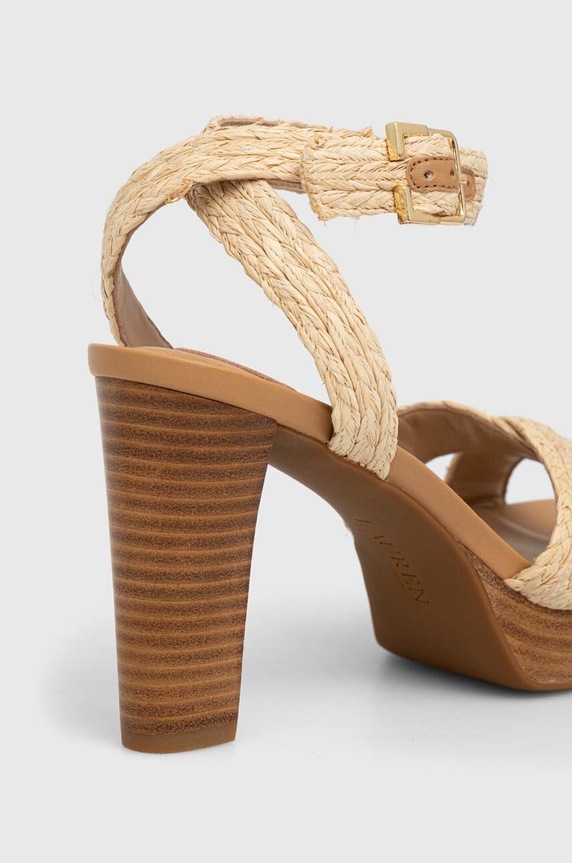 Obuwie Lauren Ralph Lauren sandały Sasha 802925274001.101 beżowy