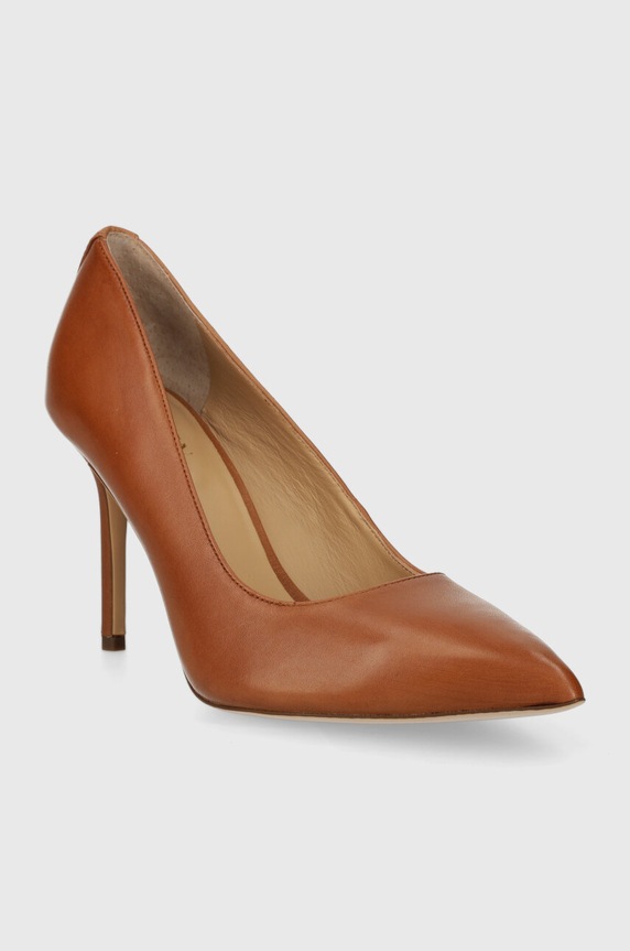 Δερμάτινες γόβες Lauren Ralph Lauren Lindella II Lindella II 802940580002.270 καφέ SS24