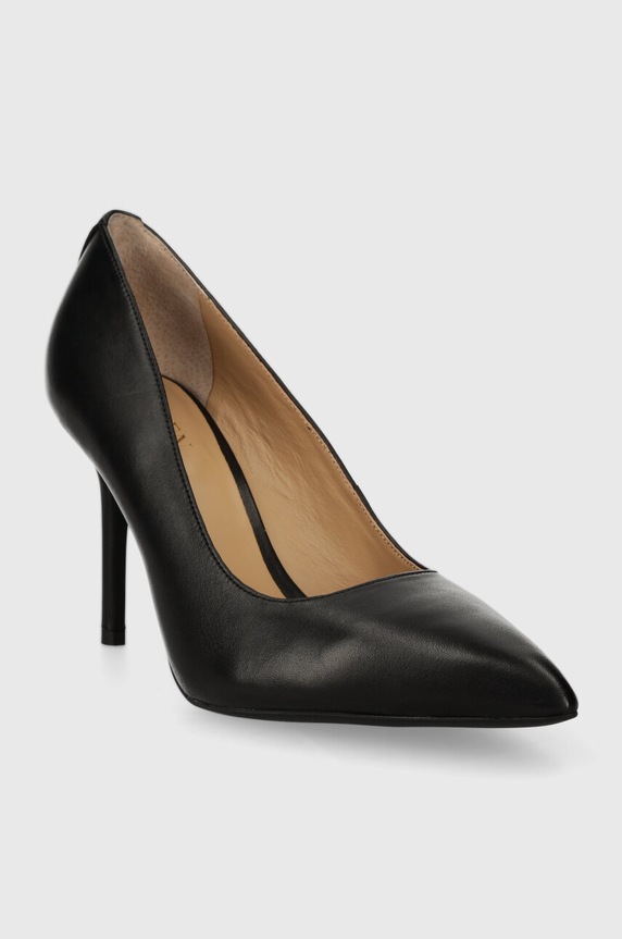 Lauren Ralph Lauren szpilki skórzane Lindella II 802940580001.001 czarny SS24