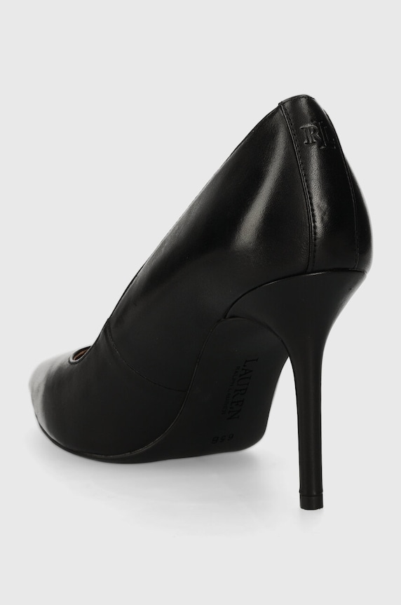 Obuwie Lauren Ralph Lauren szpilki skórzane Lindella II 802940580001.001 czarny