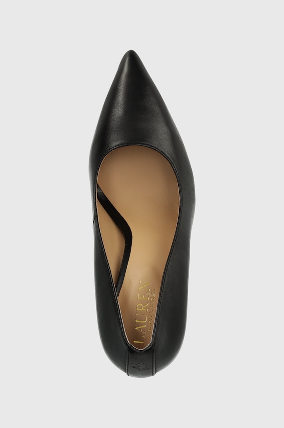 Lauren Ralph Lauren szpilki skórzane Lindella II czarny 802940580001.001