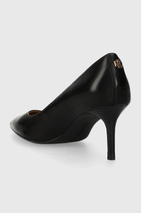 Obuwie Lauren Ralph Lauren szpilki skórzane Lanette 802940602001.001 czarny