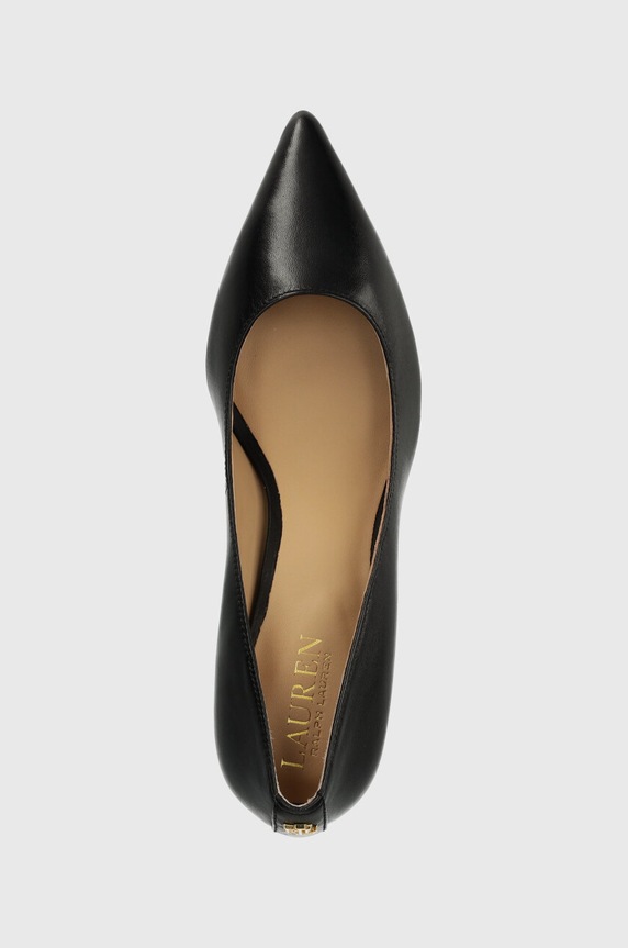 Kožne štikle Lauren Ralph Lauren Adrienne crna 802940572001.001