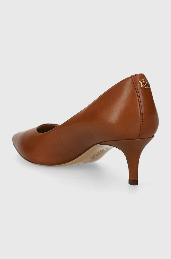 Παπούτσια Δερμάτινες γόβες Lauren Ralph Lauren Adrienne Adrienne 802940572002.270 καφέ