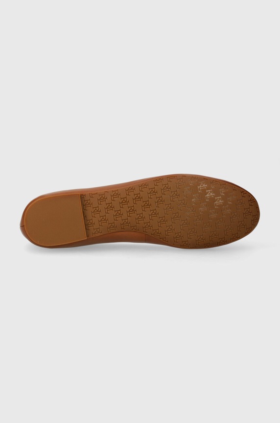 Lauren Ralph Lauren balerini de piele Jayna 802940603002.270 maro